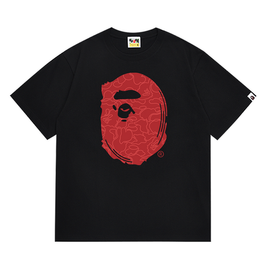 BAPE 30th Anniversary Red Ape Head Men's T-Shirt - Black