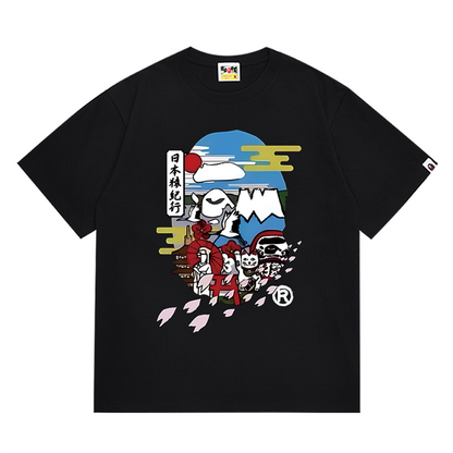 BAPE Japan Culture Ape Head Men's T-Shirt - Black