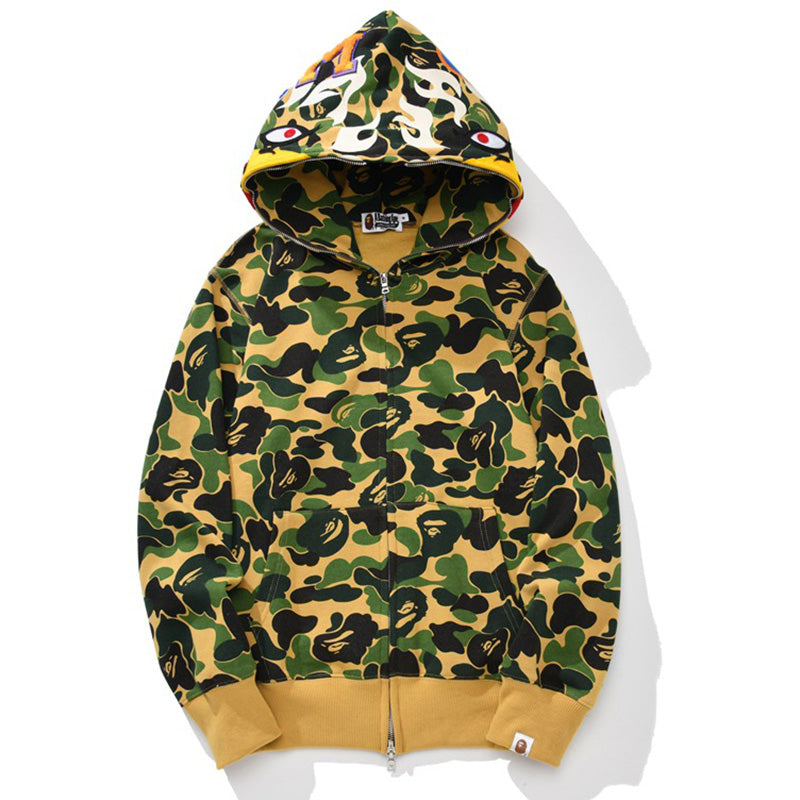 BAPE First Camo Shark Hoodie - Streetwear