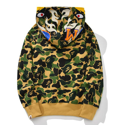 BAPE First Camo Shark Hoodie - Streetwear