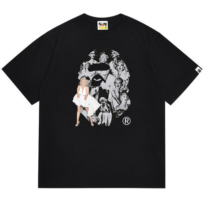 BAPE x Marilyn Monroe Ape Head Men's T-Shirt - Black