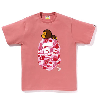 BAPE Blue ABC Camo Milo Ape Head Men's T-Shirt - Blue