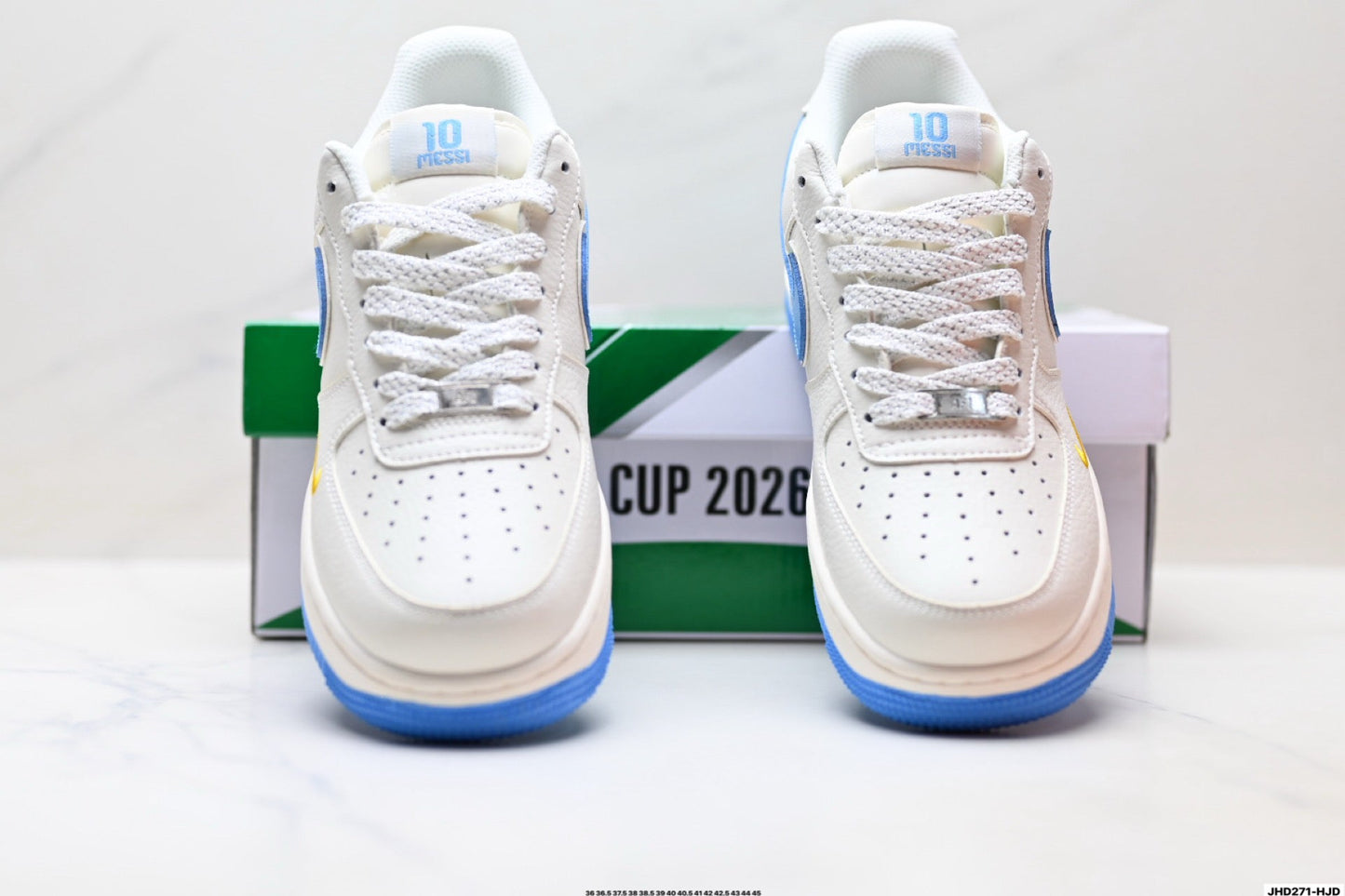Nike Air Force 1 Low Sky Blue Edition | White Leather Sneakers