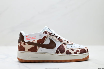 Nike Air Force 1 Low Cow Print | Brown Leather Sneakers