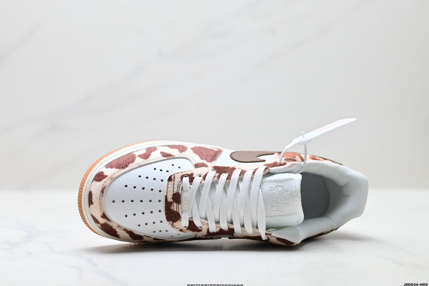Nike Air Force 1 Low Cow Print | Brown Leather Sneakers