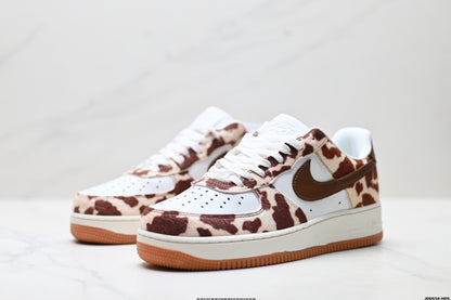 Nike Air Force 1 Low Cow Print | Brown Leather Sneakers