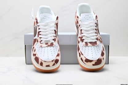 Nike Air Force 1 Low Cow Print | Brown Leather Sneakers