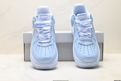 Nike Air Force 1 Low Baby Blue | Satin Lace Leather Sneakers
