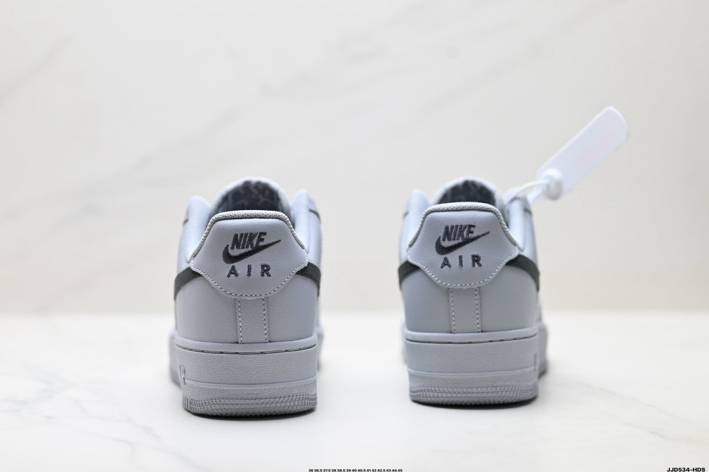 Nike Air Force 1 Low Monochrome | White Grey Textile Sneakers