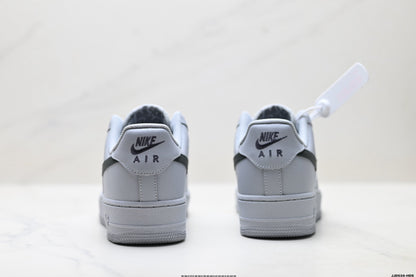 Nike Air Force 1 Low Monochrome | White Grey Textile Sneakers