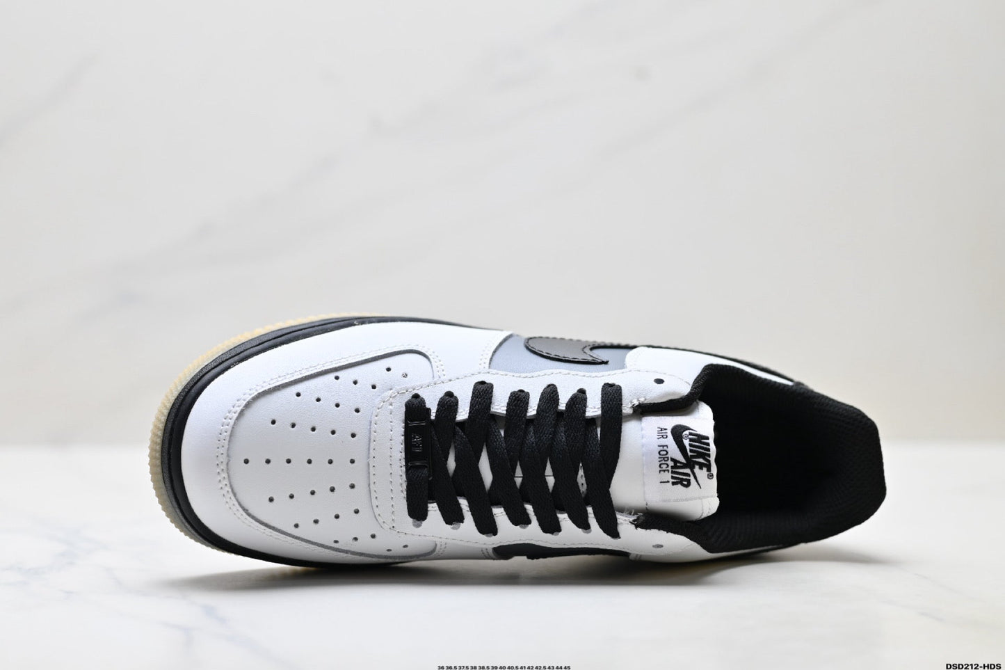 Nike Air Force 1 Low White Black Gum | Leather Sneakers