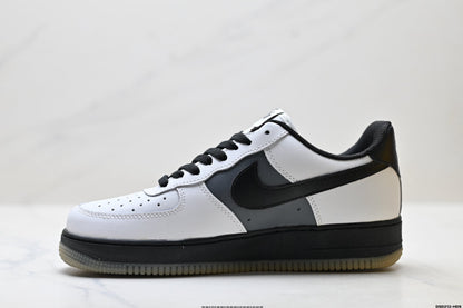 Nike Air Force 1 Low White Black Gum | Leather Sneakers