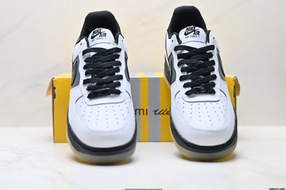 Nike Air Force 1 Low White Black Gum | Leather Sneakers