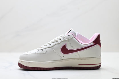 Nike Air Force 1 Low Cherry Embroidery | White Cherry Red Leather Sneakers