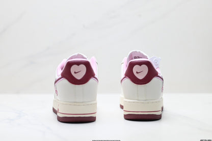 Nike Air Force 1 Low Cherry Embroidery | White Cherry Red Leather Sneakers