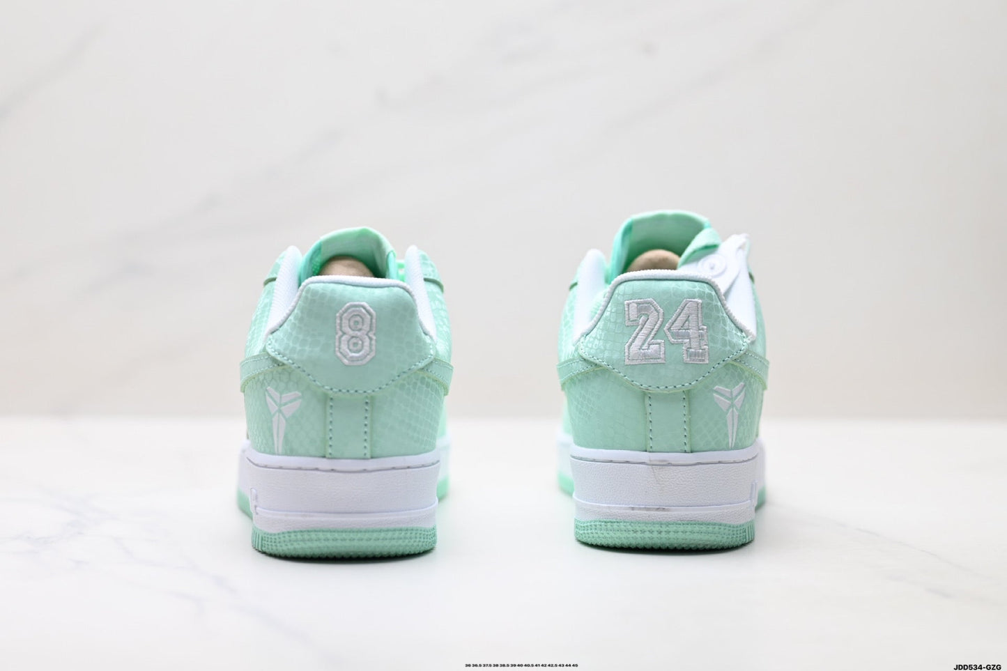 Nike Air Force 1 Low Mint Green | Snake Embossed Leather Sneakers