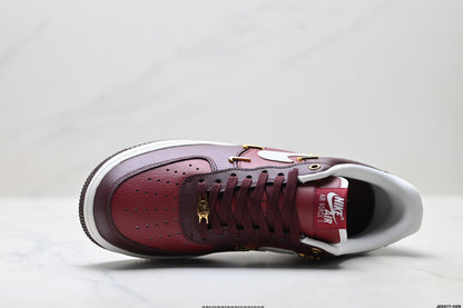 Nike Air Force 1 ’07 Burgundy Sneakers