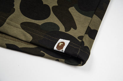BAPE 1st Camo Shark Sweat Shorts – Green Camo