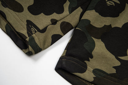 BAPE 1st Camo Shark Sweat Shorts – Green Camo