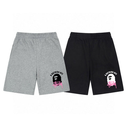 Stüssy x BAPE Ape Head Logo Shorts