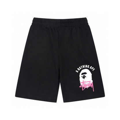 Stüssy x BAPE Ape Head Logo Shorts