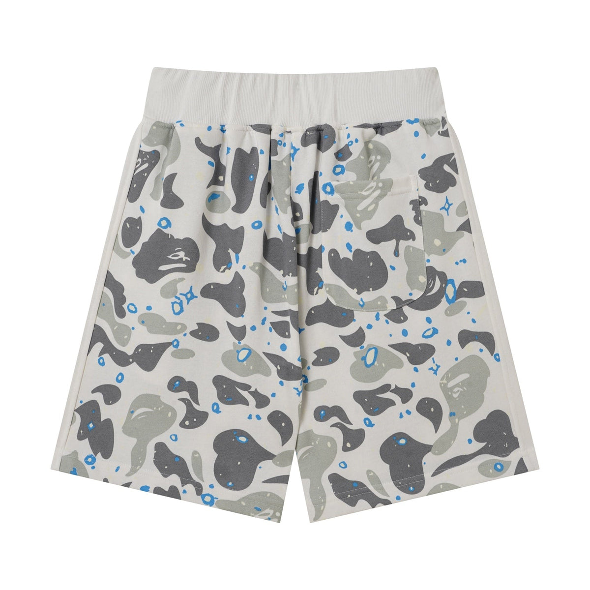 BAPE Shark Camo Sweat Shorts – White Camo