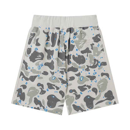 BAPE Shark Camo Sweat Shorts – White Camo