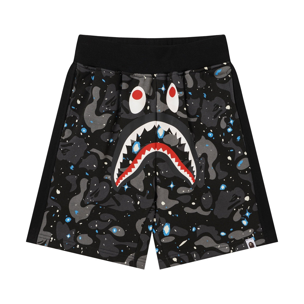 BAPE Shark Space Camo Sweat Shorts – Black