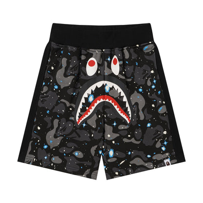 BAPE Shark Space Camo Sweat Shorts – Black