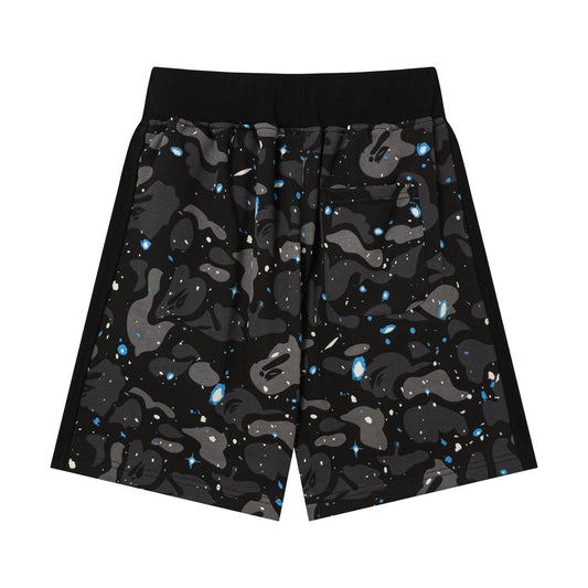 BAPE Shark Space Camo Sweat Shorts – Black