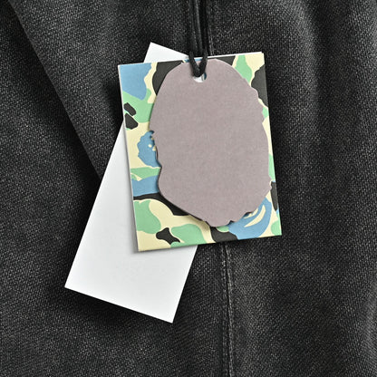 BAPE Washed Ape Embroidery Heavyweight Sweat Shorts