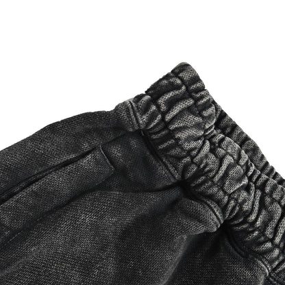 BAPE Washed Ape Embroidery Heavyweight Sweat Shorts