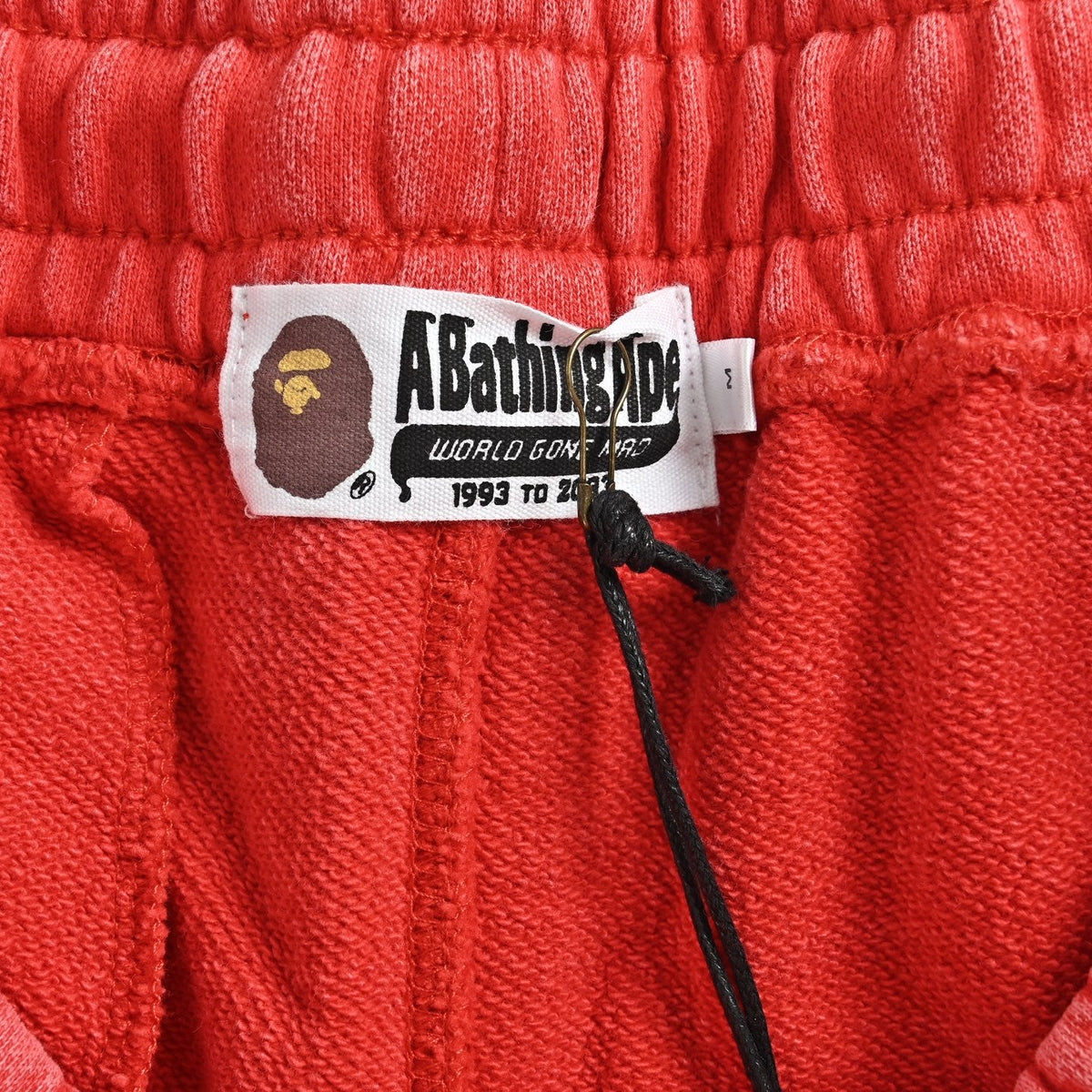 BAPE Washed Heavyweight Sweat Shorts – Red