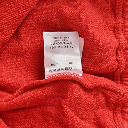 BAPE Washed Heavyweight Sweat Shorts – Red