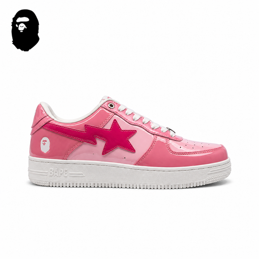 BAPE STA Tokyo Low-Top Sneakers - Pink/White