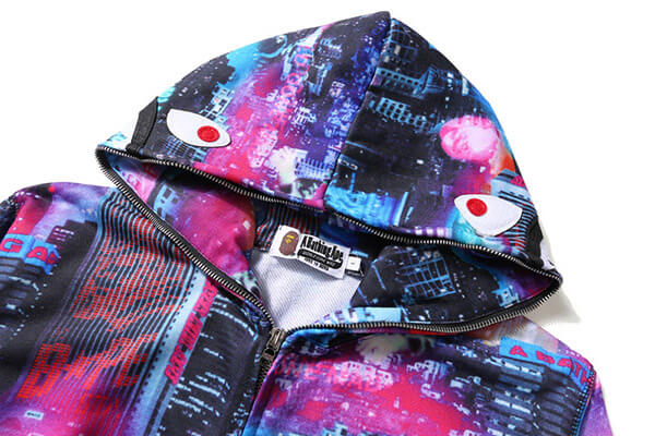 BAPE Tokyo Night Multicolor Zip Hoodie