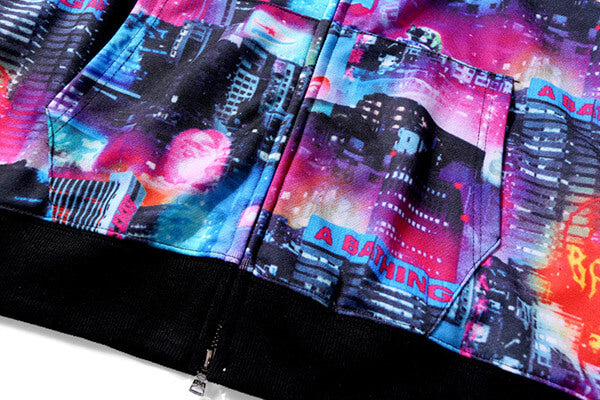BAPE Tokyo Night Multicolor Zip Hoodie