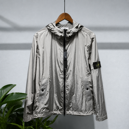 Men's Lightweight Hooded Windbreaker Jacket – Water Resistant Outdoor Casual Jacket