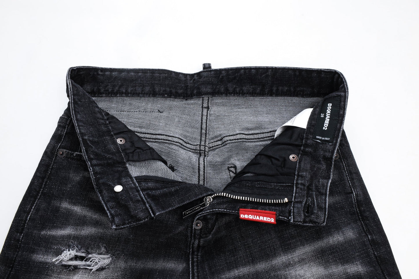 DSQ2 Jeans Black Ripped