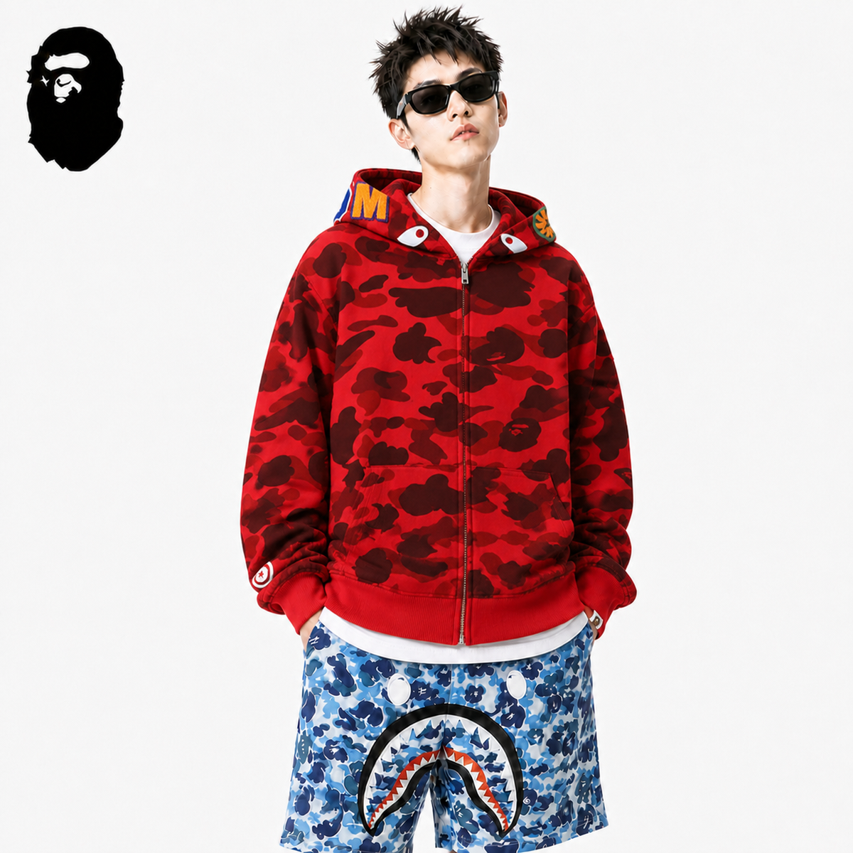 BAPE WGM Camo Zip Hoodie - Eight Colorways
