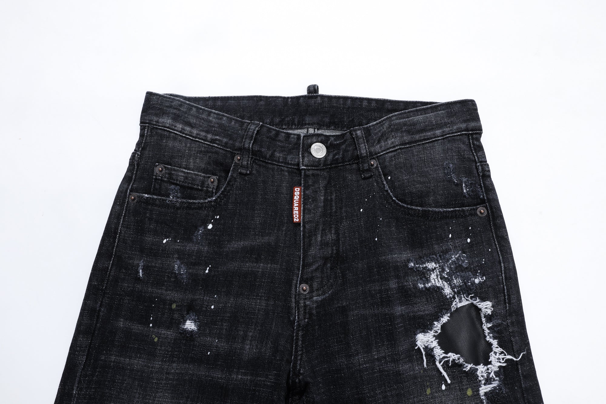 DSQ2 Jeans Black Ripped