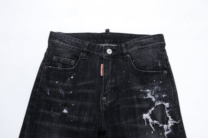 DSQ2 Jeans Black Ripped