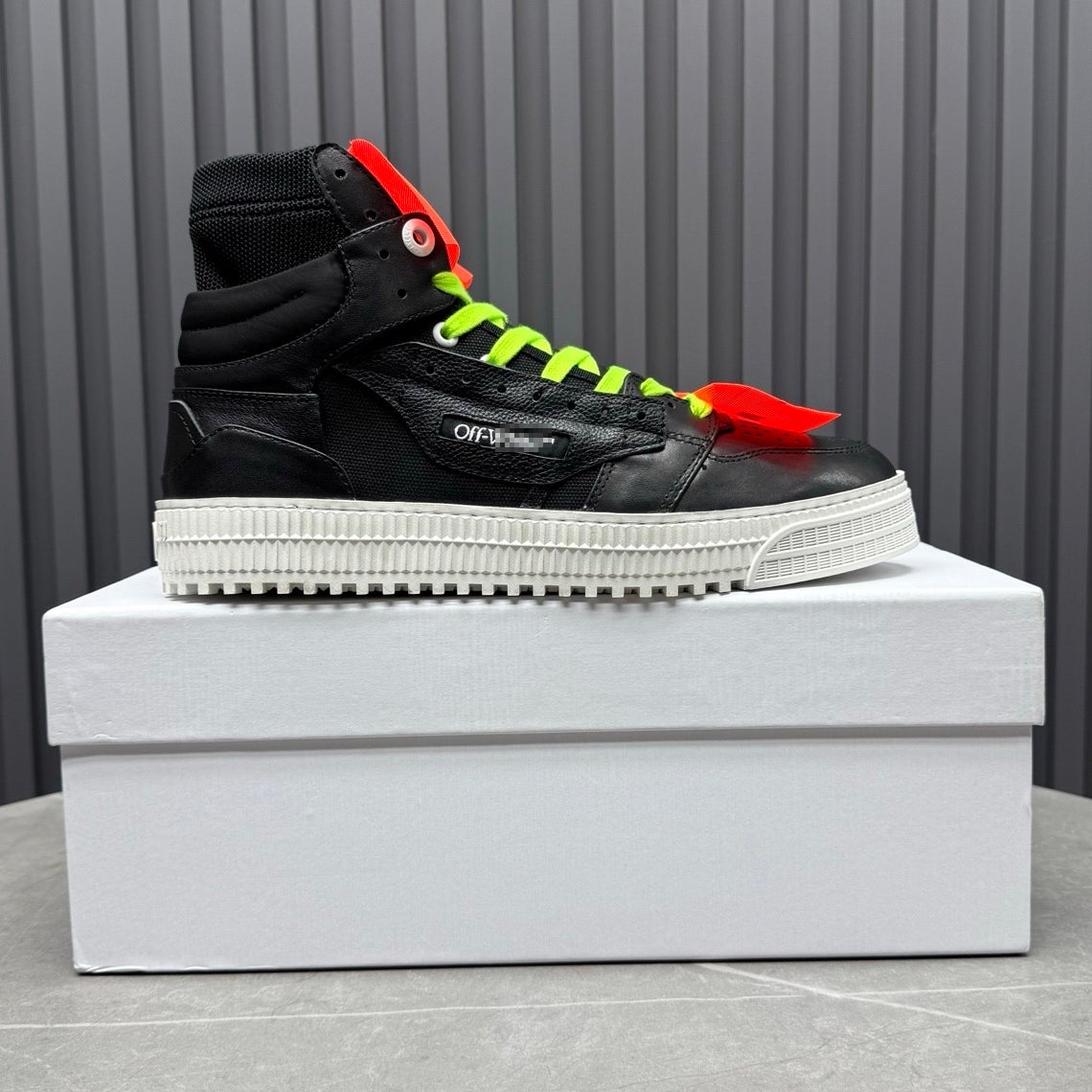 OFF-Whlte Arrow logo high-top sneakers#24