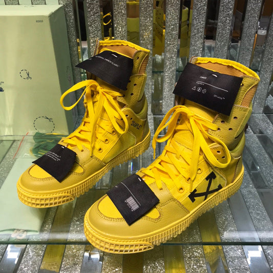 OFF-Whlte Arrow logo high-top sneakers#33