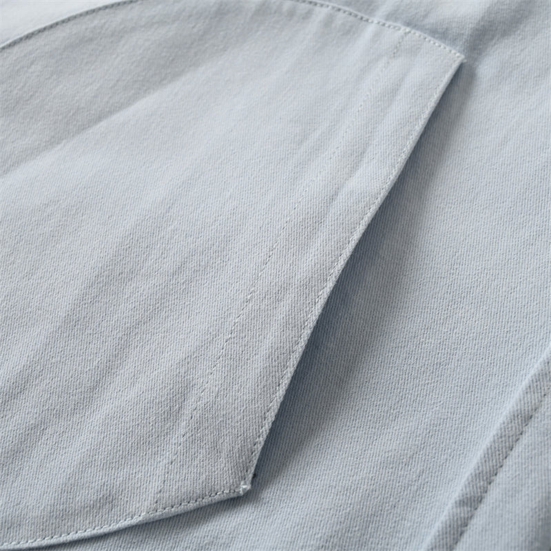 Lowe Cotton Long-Sleeve Hooded Shirt Jacket with Detachable Panels