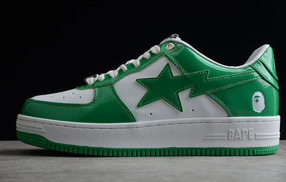 BAPE STA Tokyo Low-Top Sneakers - Green/White