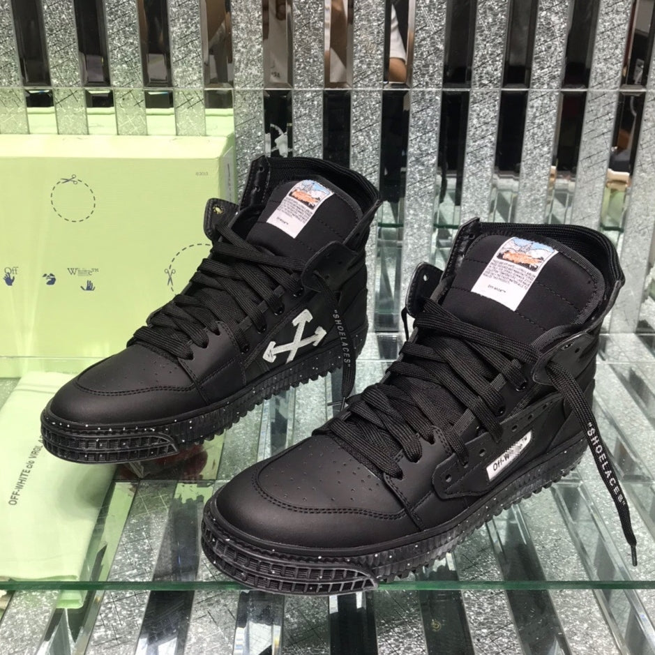 OFF-Whlte Arrow Logo Leather Sneakers #34