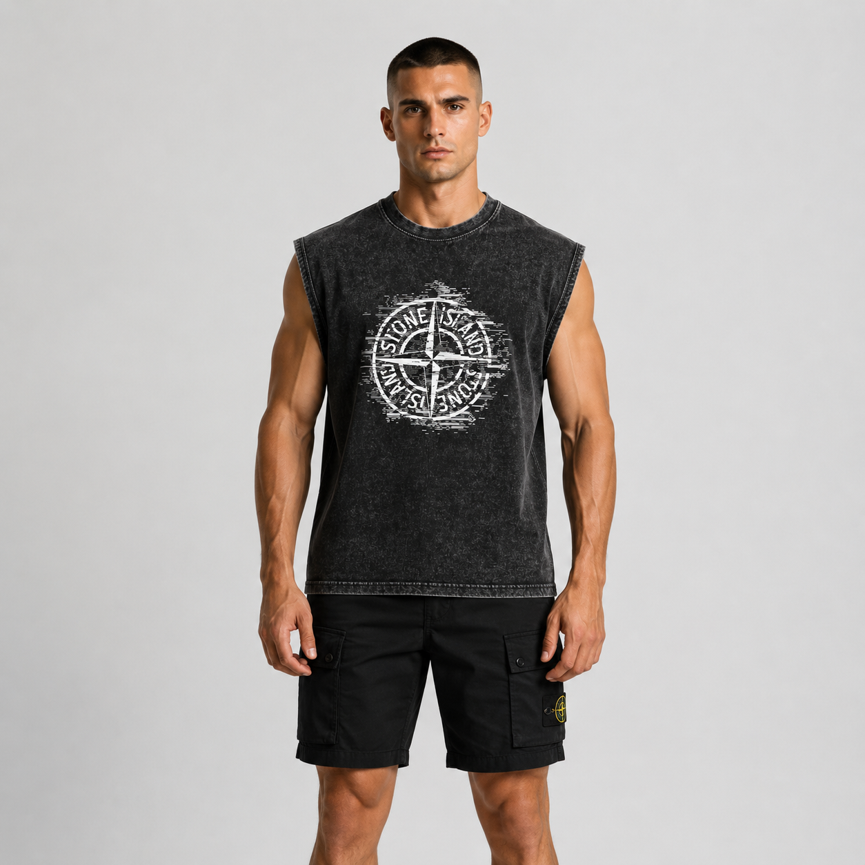 ST0NE lSLAND Pure Cotton T-Shirt #52