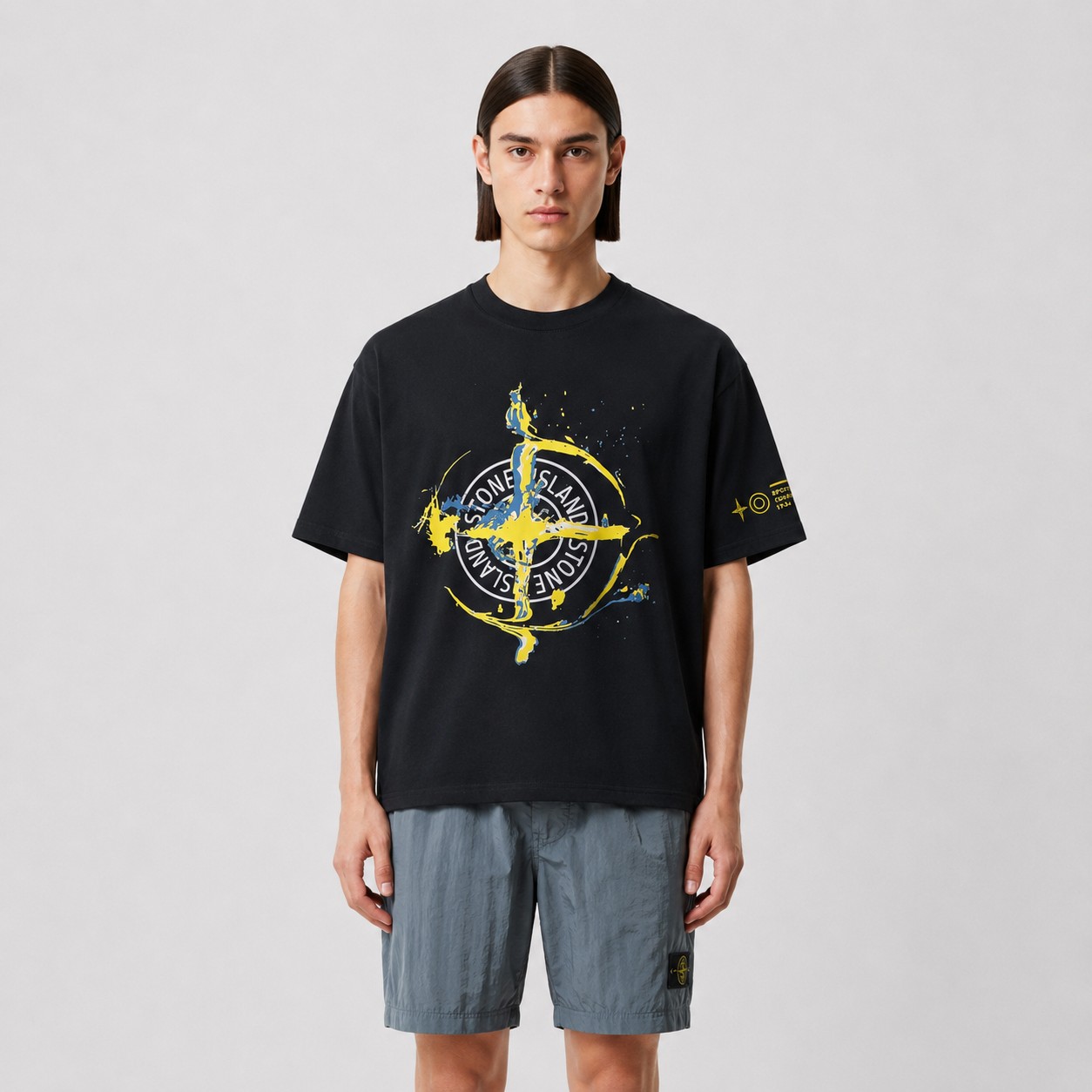 ST0NE lSLAND Pure Cotton T-Shirt #28