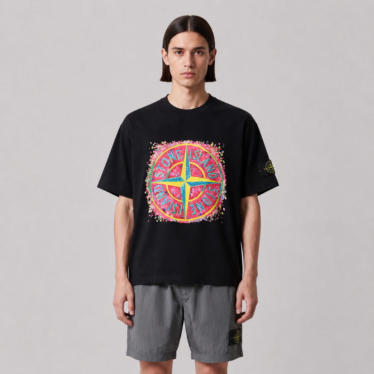 ST0NE lSLAND Pure Cotton T-Shirt #53